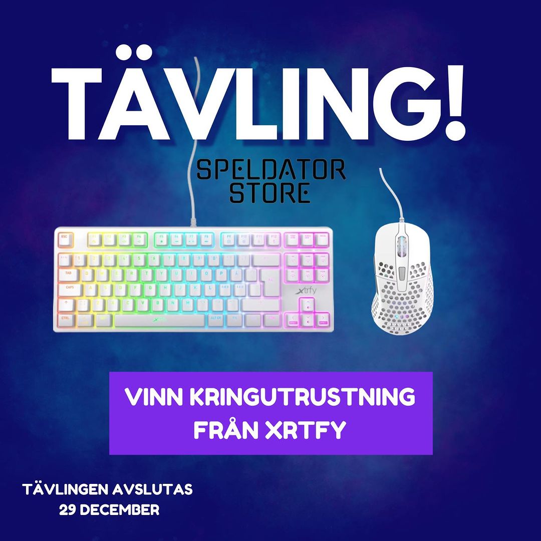 Vinn tangentbord XTRFY K4 utan nummer och en XTRFY M4 mus TävlingsGuiden